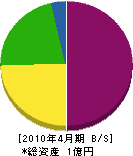 池田組 貸借対照表 2010年4月期