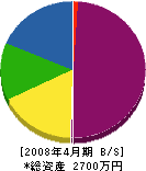 韮沢工業 貸借対照表 2008年4月期