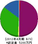 山田熔工所 貸借対照表 2012年4月期