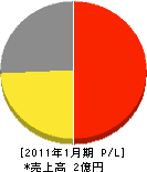 岸田工業 損益計算書 2011年1月期