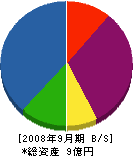 野田建設工業 貸借対照表 2008年9月期