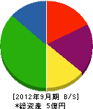永野基礎 貸借対照表 2012年9月期