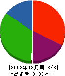 飯塚瓦工業 貸借対照表 2008年12月期