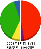 佐藤鐵工所 貸借対照表 2009年6月期