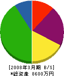 中島産業 貸借対照表 2008年3月期