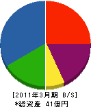 丸茂組 貸借対照表 2011年3月期