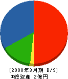 関西総合建設 貸借対照表 2008年3月期
