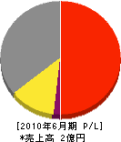 長場鉄工作所 損益計算書 2010年6月期