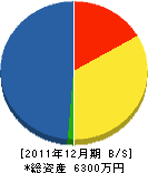 吉澤建設 貸借対照表 2011年12月期