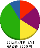 九州通信ネットワーク 貸借対照表 2012年3月期