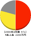 上野設備 損益計算書 2008年4月期