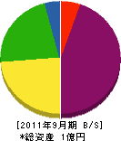 鈴木ダイビングサービス 貸借対照表 2011年9月期
