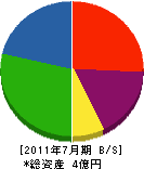 櫻井技研工業 貸借対照表 2011年7月期