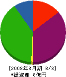 大阪土木建設 貸借対照表 2008年3月期