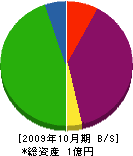 東昭建設 貸借対照表 2009年10月期