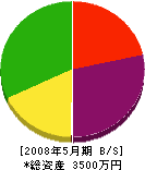 田村組 貸借対照表 2008年5月期