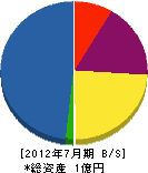横浜緑化 貸借対照表 2012年7月期