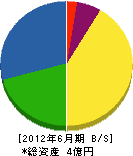 吉田物産 貸借対照表 2012年6月期