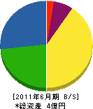 吉田物産 貸借対照表 2011年6月期