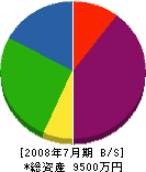 久下田木材 貸借対照表 2008年7月期