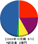 羽曳野建設 貸借対照表 2008年10月期