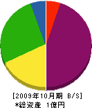 砂川組 貸借対照表 2009年10月期