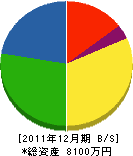 田代工務店 貸借対照表 2011年12月期