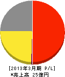 東京ガスクリエイティブ 損益計算書 2013年3月期