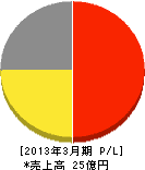 東京ガスライフバル西大田 損益計算書 2013年3月期