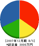 木村工務店 貸借対照表 2007年12月期