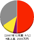 椿山工業 損益計算書 2007年12月期