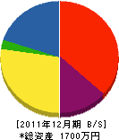 渡邉工務店 貸借対照表 2011年12月期