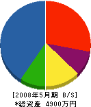 岡崎土木 貸借対照表 2008年5月期