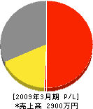 河井工務店 損益計算書 2009年3月期