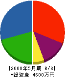 石塚工業 貸借対照表 2008年5月期