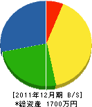 平野住設 貸借対照表 2011年12月期