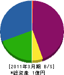 濱屋 貸借対照表 2011年3月期