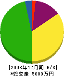浜田管工 貸借対照表 2008年12月期