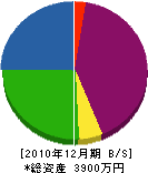 東組 貸借対照表 2010年12月期