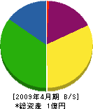 本田インテリア 貸借対照表 2009年4月期