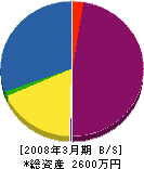ノゾミ建設工業 貸借対照表 2008年3月期