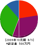中山塗装 貸借対照表 2009年10月期