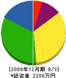 芝田建築 貸借対照表 2009年12月期