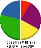 福岡ダイビングセンター 貸借対照表 2011年12月期