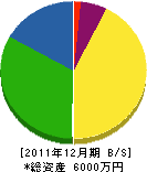 岩本工務店 貸借対照表 2011年12月期