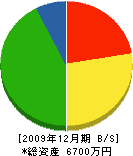 井澤建設 貸借対照表 2009年12月期