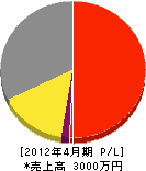 早川水道工業 損益計算書 2012年4月期