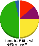 石川建設 貸借対照表 2009年9月期