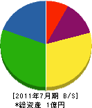 沖縄浄管センター 貸借対照表 2011年7月期