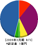 稲武製材 貸借対照表 2009年3月期